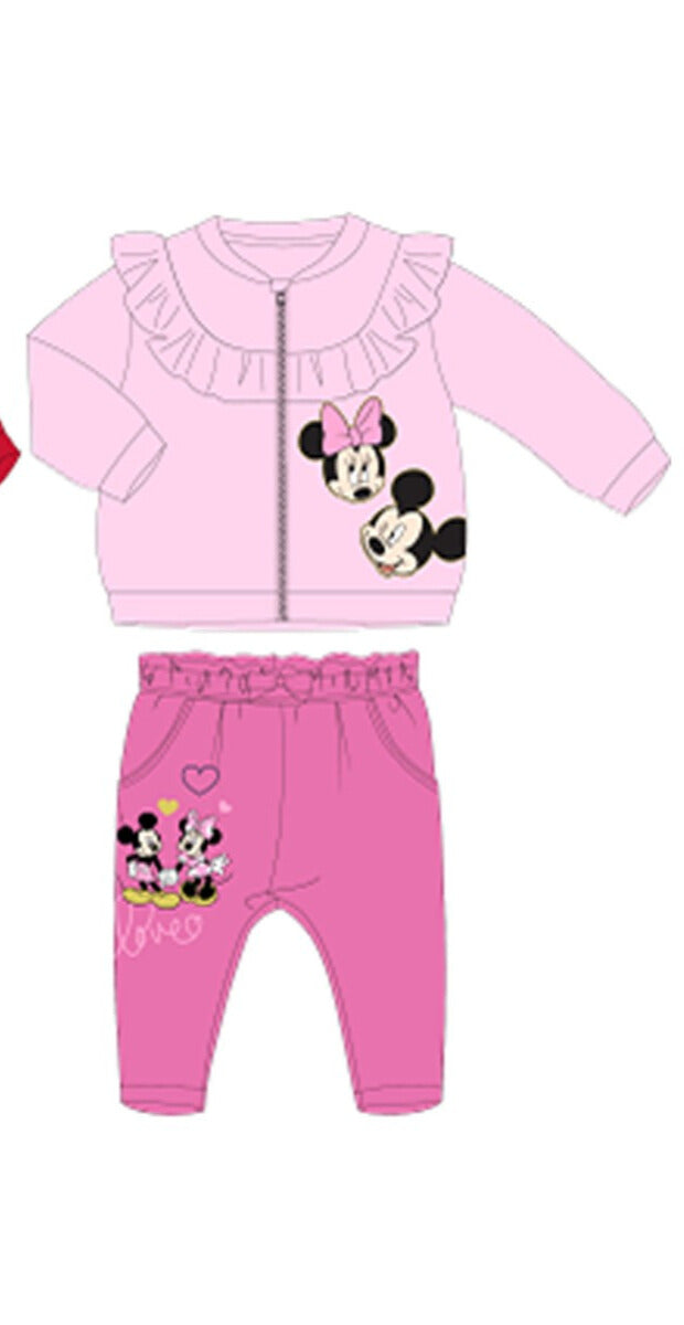 Ensemble Bébé Minnie & Mickey - Rose 12 mois