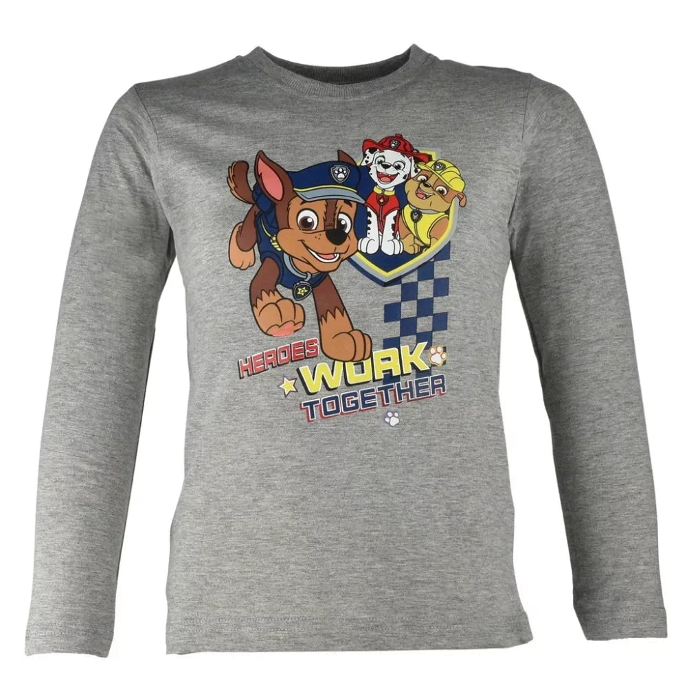 T-shirt manche longue - Gris 8 ans