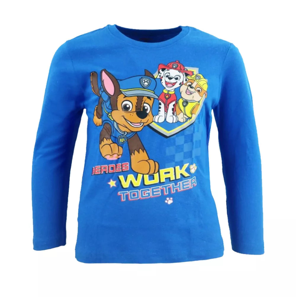 T-shirt manche longue - Bleu 8 ans