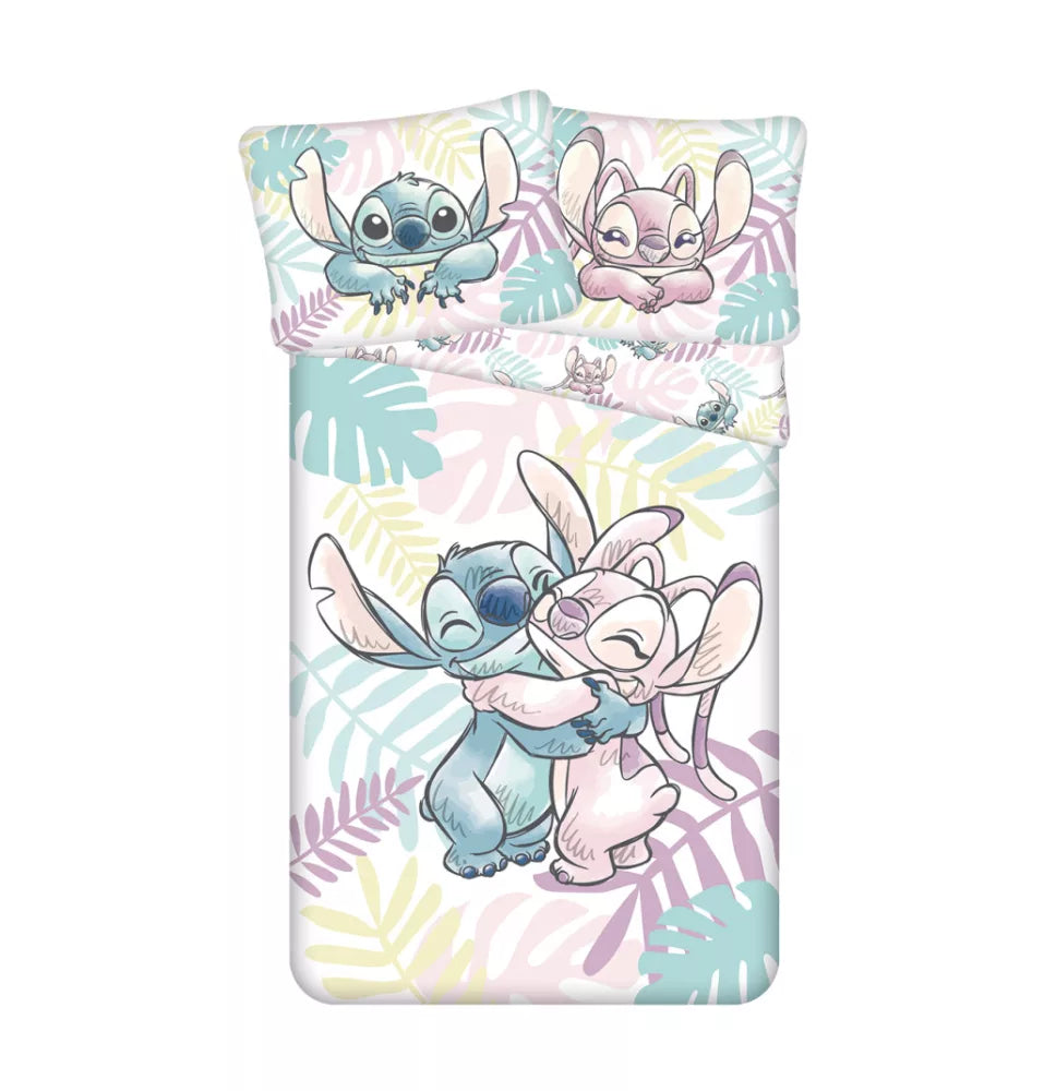 parure Stich et angel 100%Coton 140x200 (Sur commande)