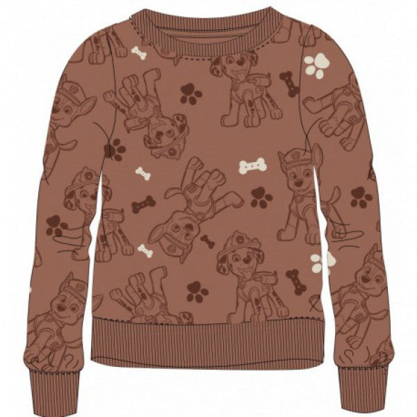 Pull Pat patrouille - MArron 7/8ans