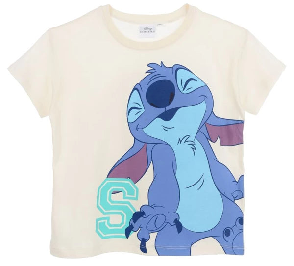 T-shirt Stitch beige 100% Coton
