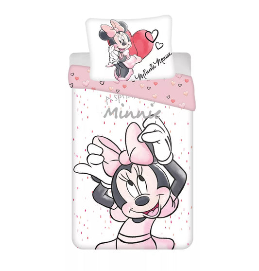 Housse de couette Minnie 100% Coton 100x140 (Sur commande)