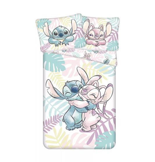 parure Stich et angel 100%Coton 140x200 (Sur commande)