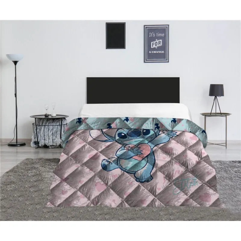 Couette 2 PErsone Stitch rose 240x220 ( Sur commande  )