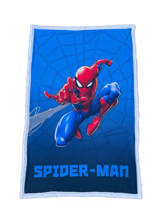 Plaid sherpa spider man