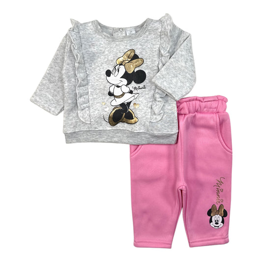 Ensemble Bébé Minnie - Gris 6 mois
